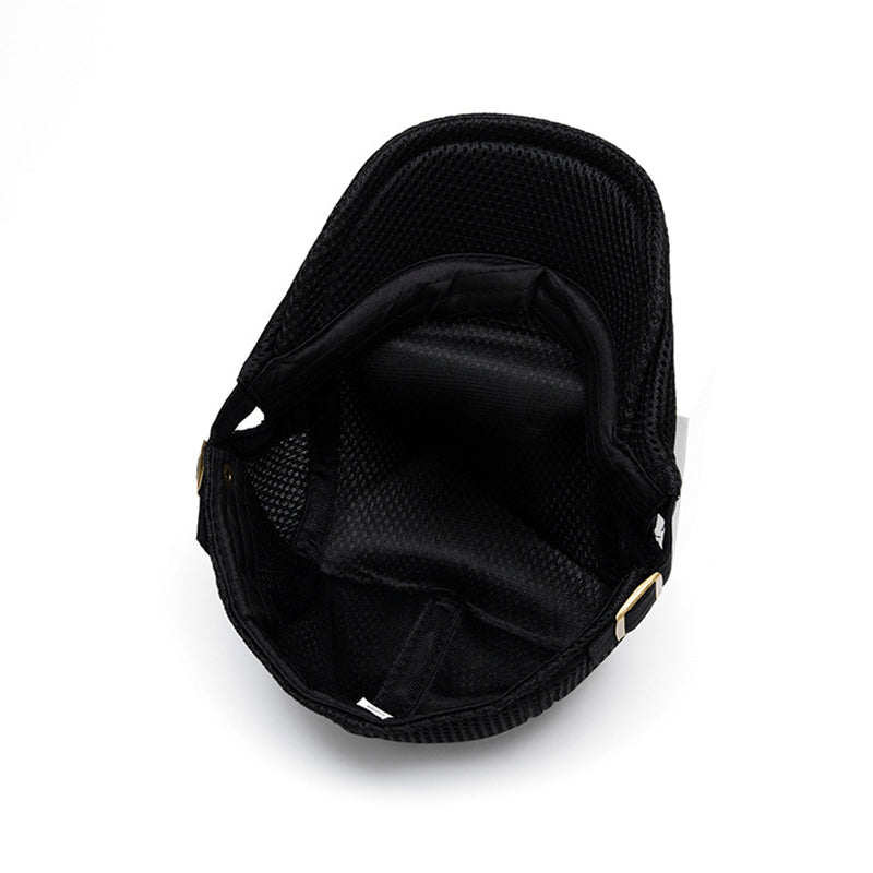 Men's Breathable Mesh Flat Cap โ Adjustable Newsboy Ivy Beret Summer Hat