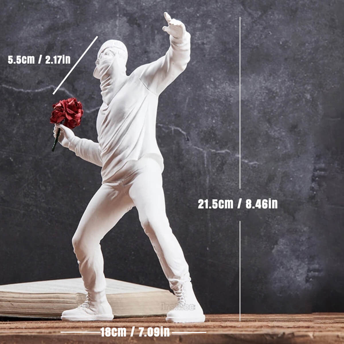 Banksy Flower Rioter Sculpture