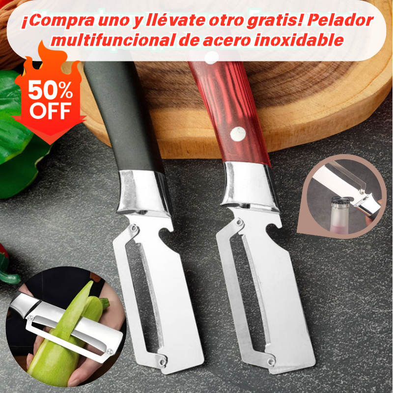 💥Compra 1, llévate 1 gratis💥🔪Pelador multifuncional de acero inoxidable🧅